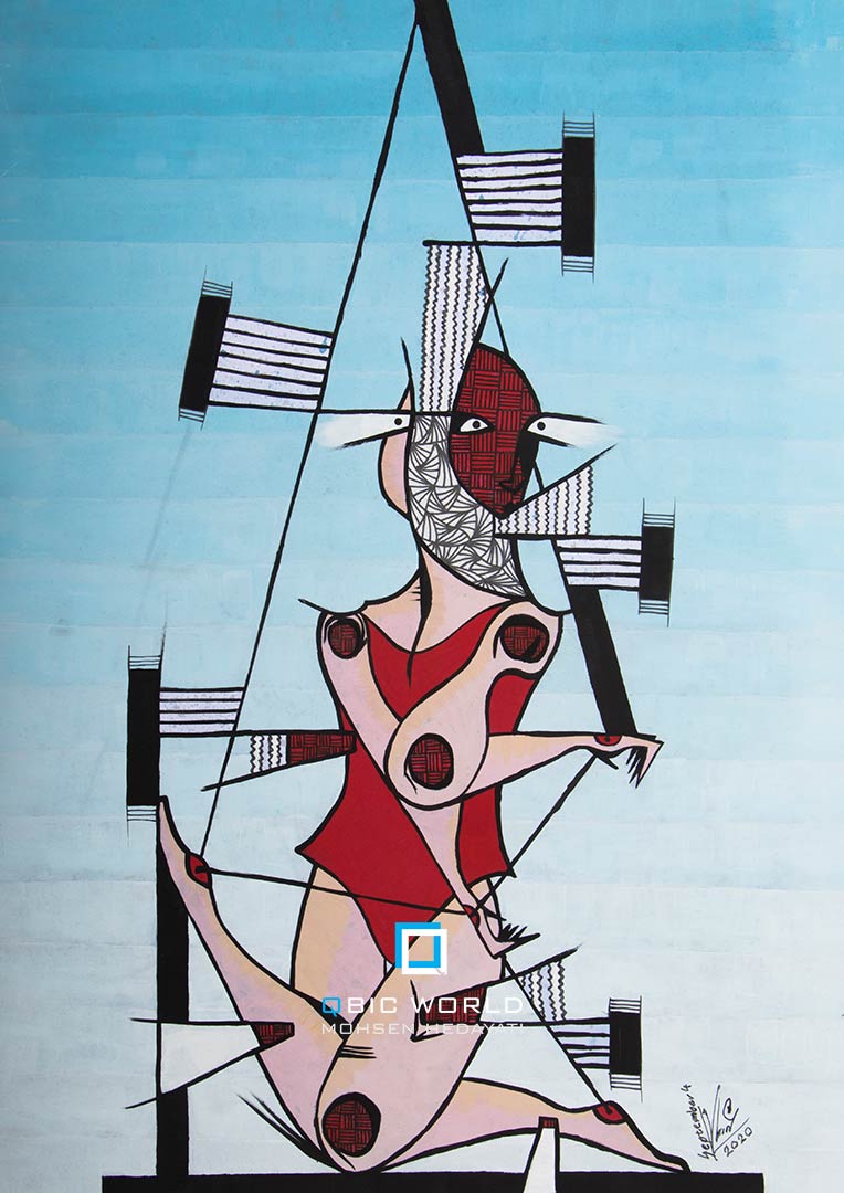 MOHSEN-HEDAYATI-CUBISM-PAINTING-ABANDONED