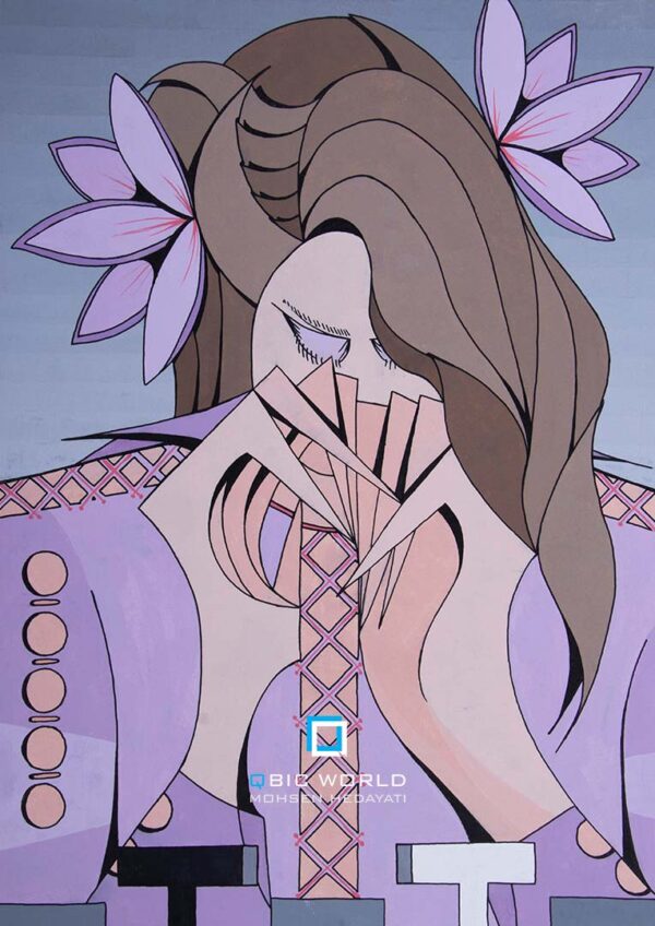 محسن-هدایتی-کوبیسم-نقاشی-ازدواج-سفید