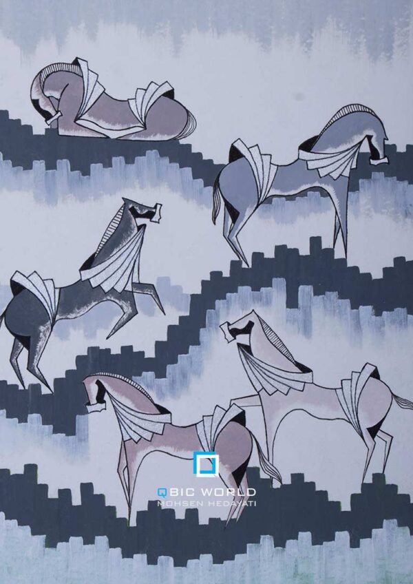 محسن-هدایتی-کوبیسم-نقاشی-بازگشت-1