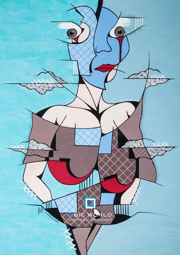 محسن-هدایتی-کوبیسم-نقاشی-به-آن-دست-نزن