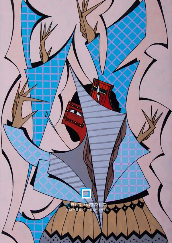 محسن-هدایتی-کوبیسم-نقاشی-در-میان-غبار