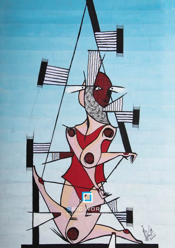 محسن-هدایتی-کوبیسم-نقاشی-رها-شده