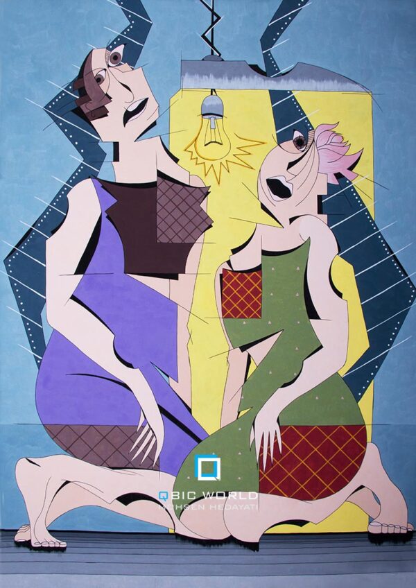 محسن-هدایتی-کوبیسم-نقاشی-شاید-بتوان-دید